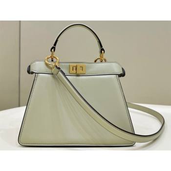 Fendi Peekaboo ISeeU Petite Bag in nappa Leather Pale Green 2024 (chaoliu-24041005)