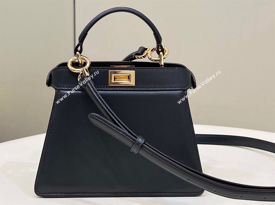 Fendi Peekaboo ISeeU Petite Bag in nappa Leather Black 2024 (chaoliu-24041007)