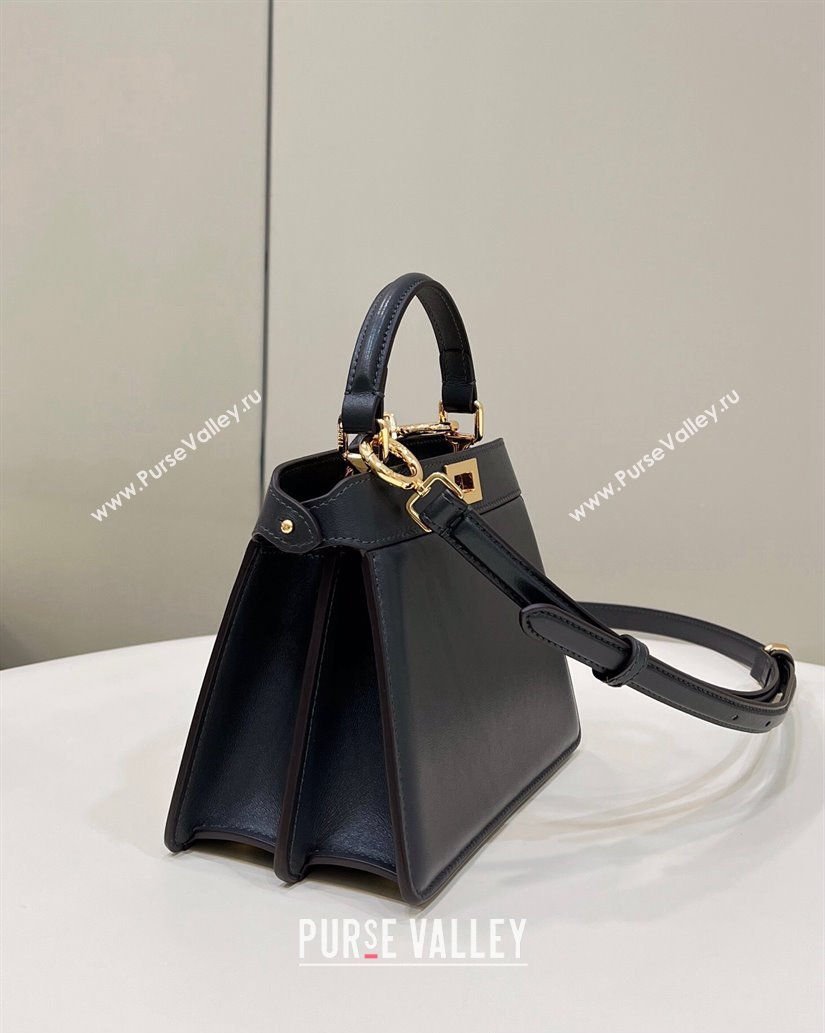 Fendi Peekaboo ISeeU Petite Bag in nappa Leather Black 2024 (chaoliu-24041007)