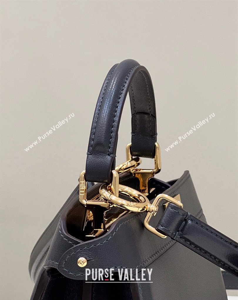 Fendi Peekaboo ISeeU Petite Bag in nappa Leather Black 2024 (chaoliu-24041007)