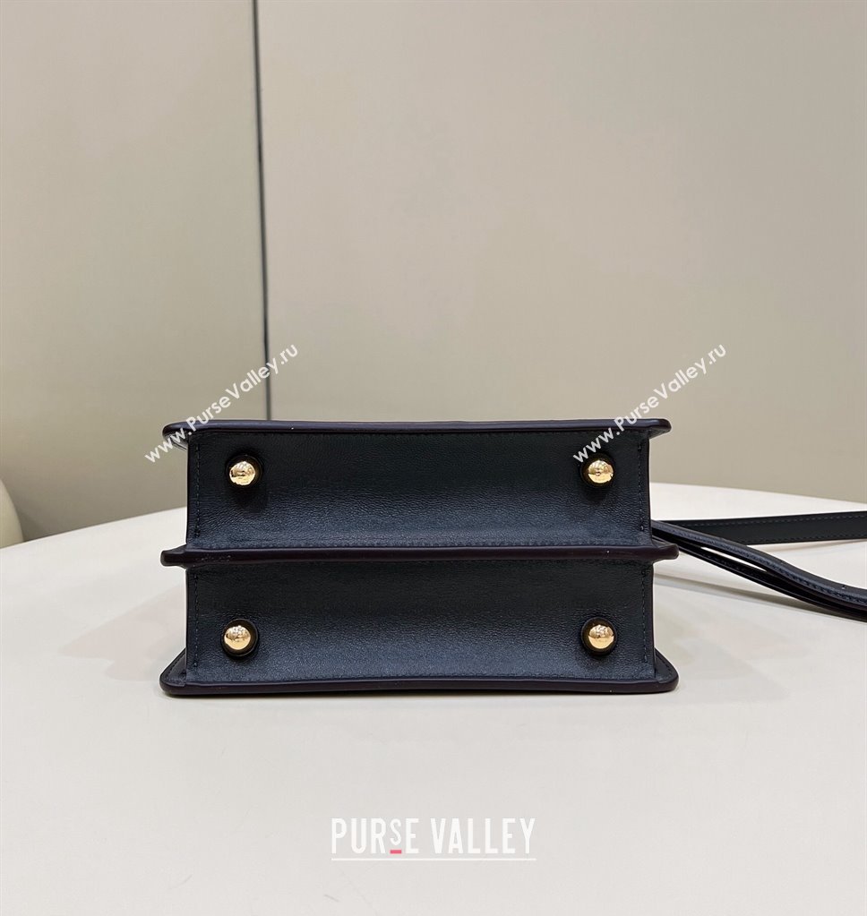 Fendi Peekaboo ISeeU Petite Bag in nappa Leather Black 2024 (chaoliu-24041007)