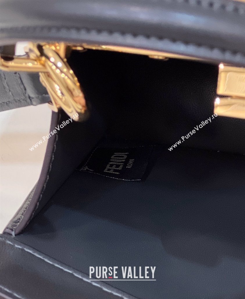 Fendi Peekaboo ISeeU Petite Bag in nappa Leather Black 2024 (chaoliu-24041007)