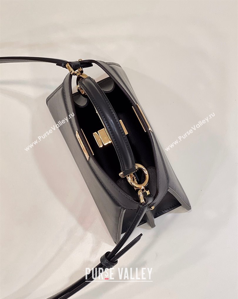 Fendi Peekaboo ISeeU Petite Bag in nappa Leather Black 2024 (chaoliu-24041007)