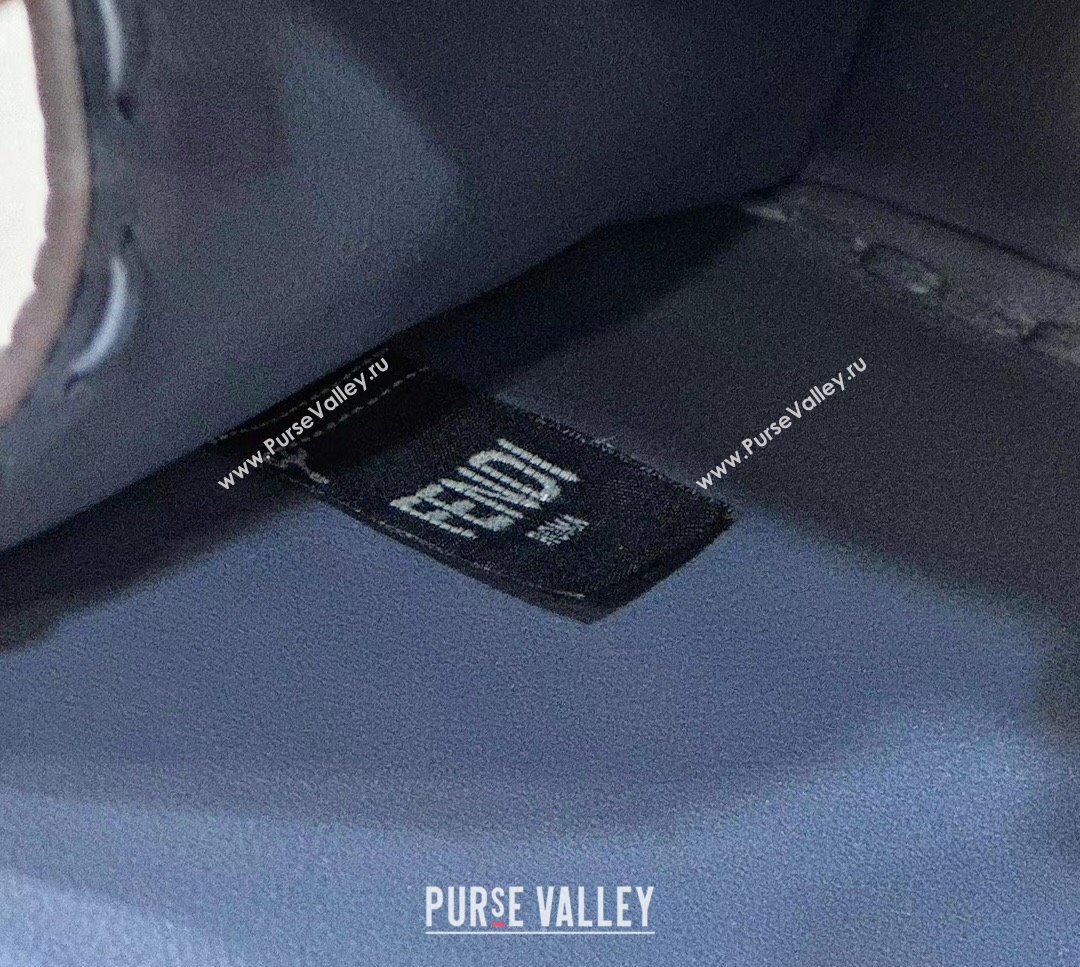 Fendi Peekaboo ISeeU Small Bag Blue Selleria with 556 hand-sewn stitches 2024 (chaoliu-24041039)