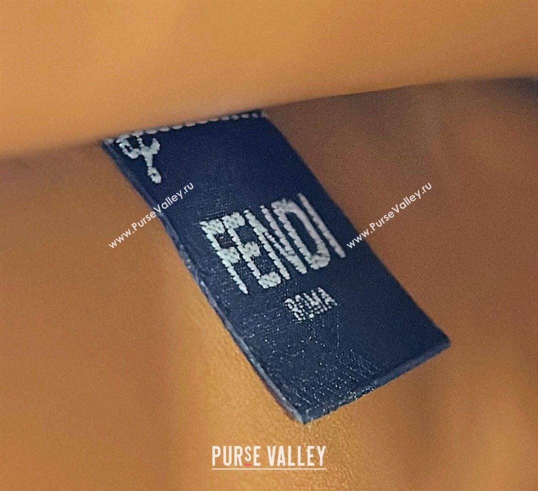 Fendi Peekaboo ISeeU Medium Bag Brown Selleria with oversized topstitching 2024 (chaoliu-24041036)