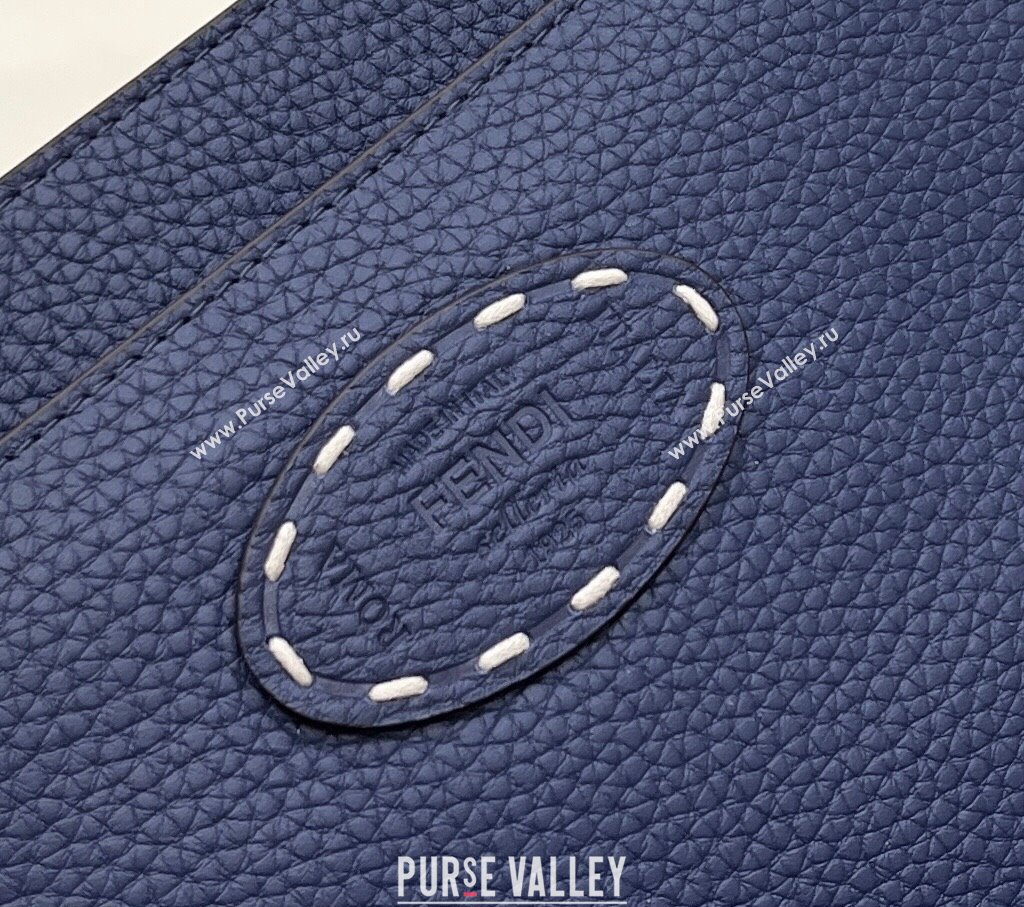Fendi Peekaboo ISeeU Medium Bag Blue Selleria with topstitches 2024 (chaoliu-24041019)