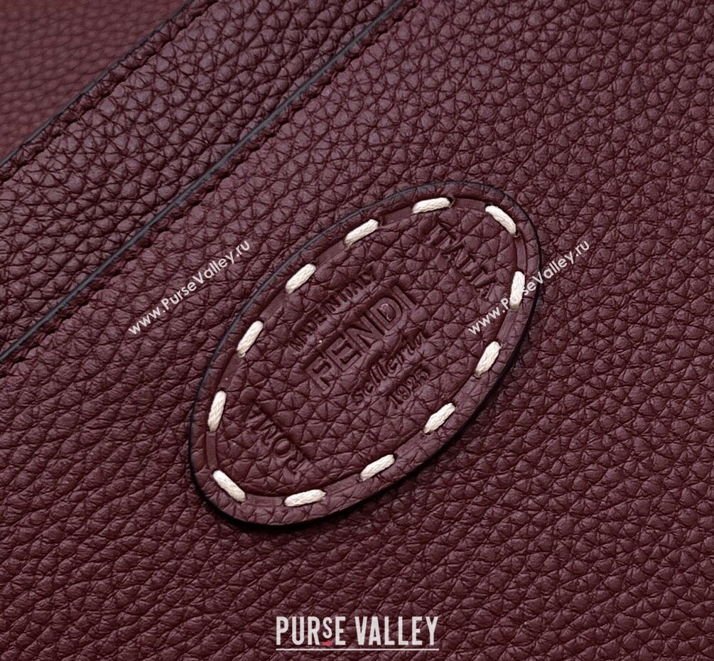 Fendi Peekaboo ISeeU Medium Bag Coffee Selleria with topstitches 2024 (chaoliu-24041021)