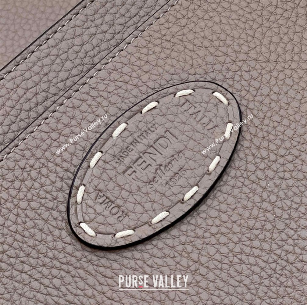 Fendi Peekaboo ISeeU Medium Bag Etoupe Selleria with topstitches 2024 (chaoliu-24041018)