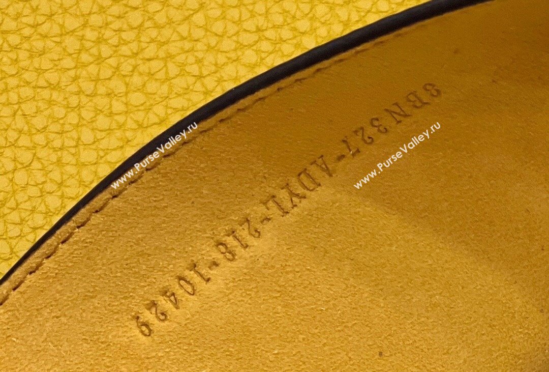 Fendi Peekaboo ISeeU Medium Bag Yellow Selleria with topstitches 2024 (chaoliu-24041022)