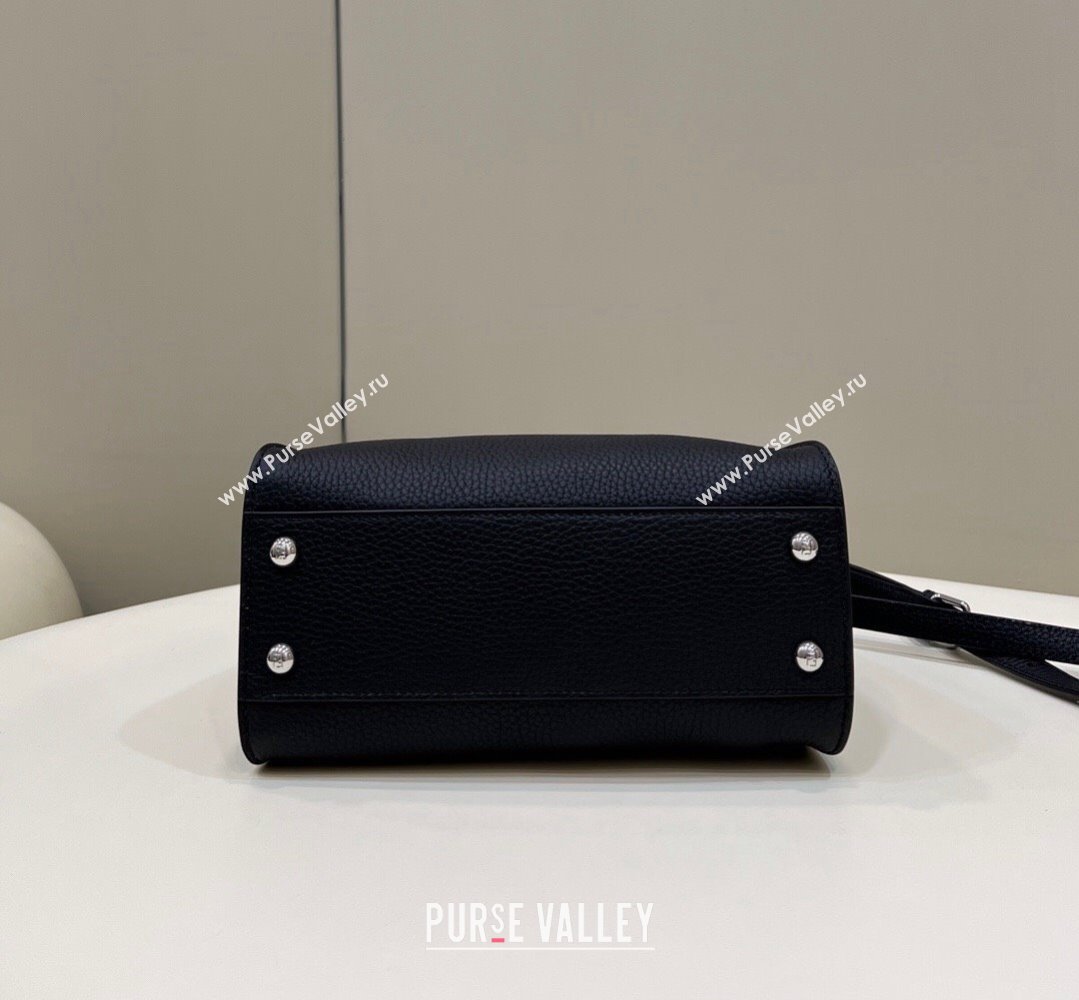 Fendi iconic Peekaboo Mini Bag black Selleria with topstitches 2024 (chaoliu-24040935)