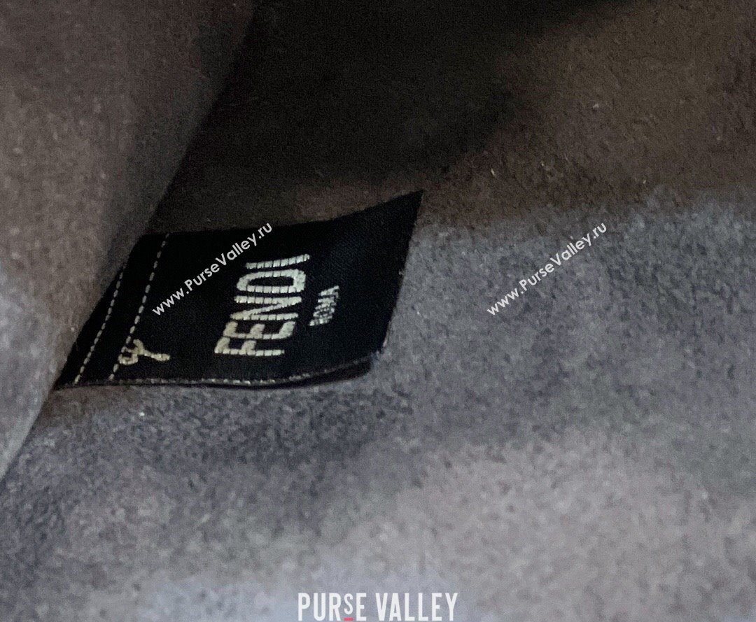 Fendi Peekaboo ISeeU Small Bag Dark Gray Selleria with topstitches 2024 (chaoliu-24041026)