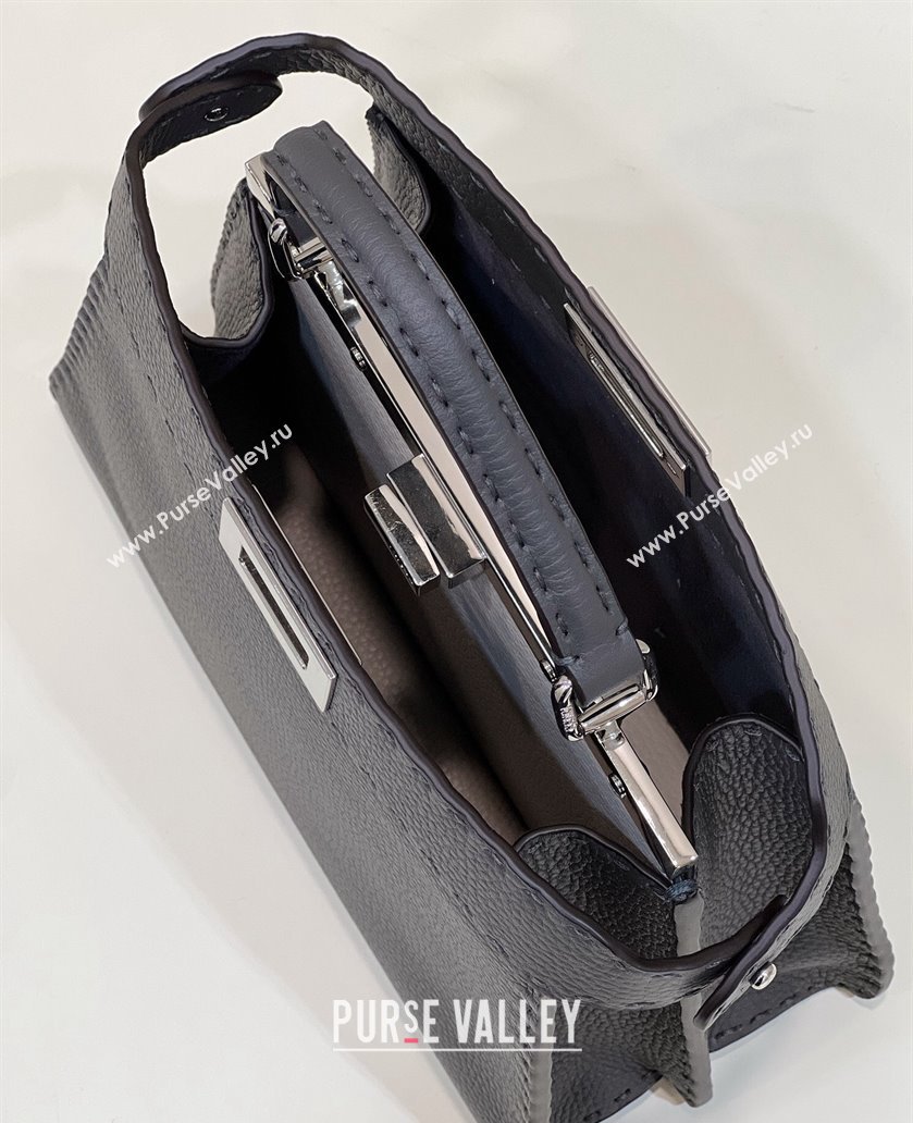 Fendi Peekaboo ISeeU Small Bag Dark Gray Selleria with topstitches 2024 (chaoliu-24041026)
