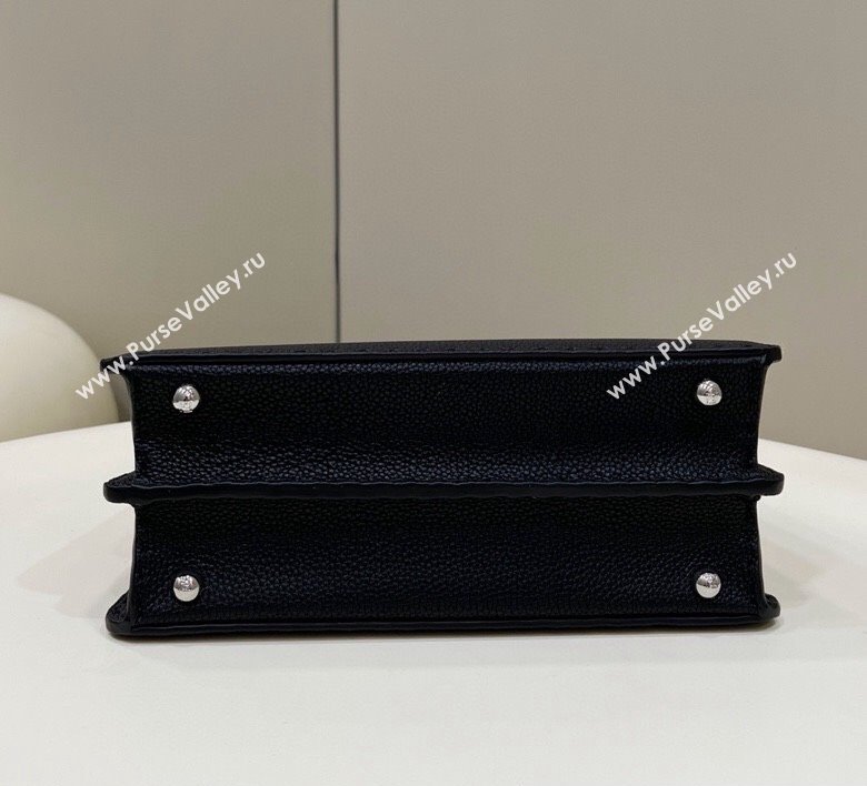 Fendi Peekaboo ISeeU Small Bag Black Selleria with topstitches 2024 (chaoliu-24041023)