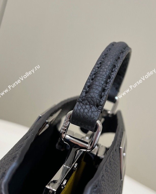 Fendi Peekaboo ISeeU Small Bag Black Selleria with topstitches 2024 (chaoliu-24041023)