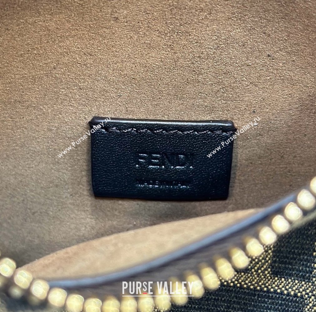 Fendi Mini Fendessence bag Brown FF fabric 2024 (chaoliu-24041052)