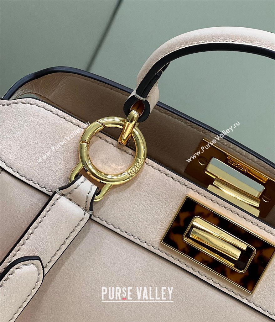 Fendi Peekaboo ISeeU Small Bag in nappa Leather Nude Pink 2024 (chaoliu-24040952)