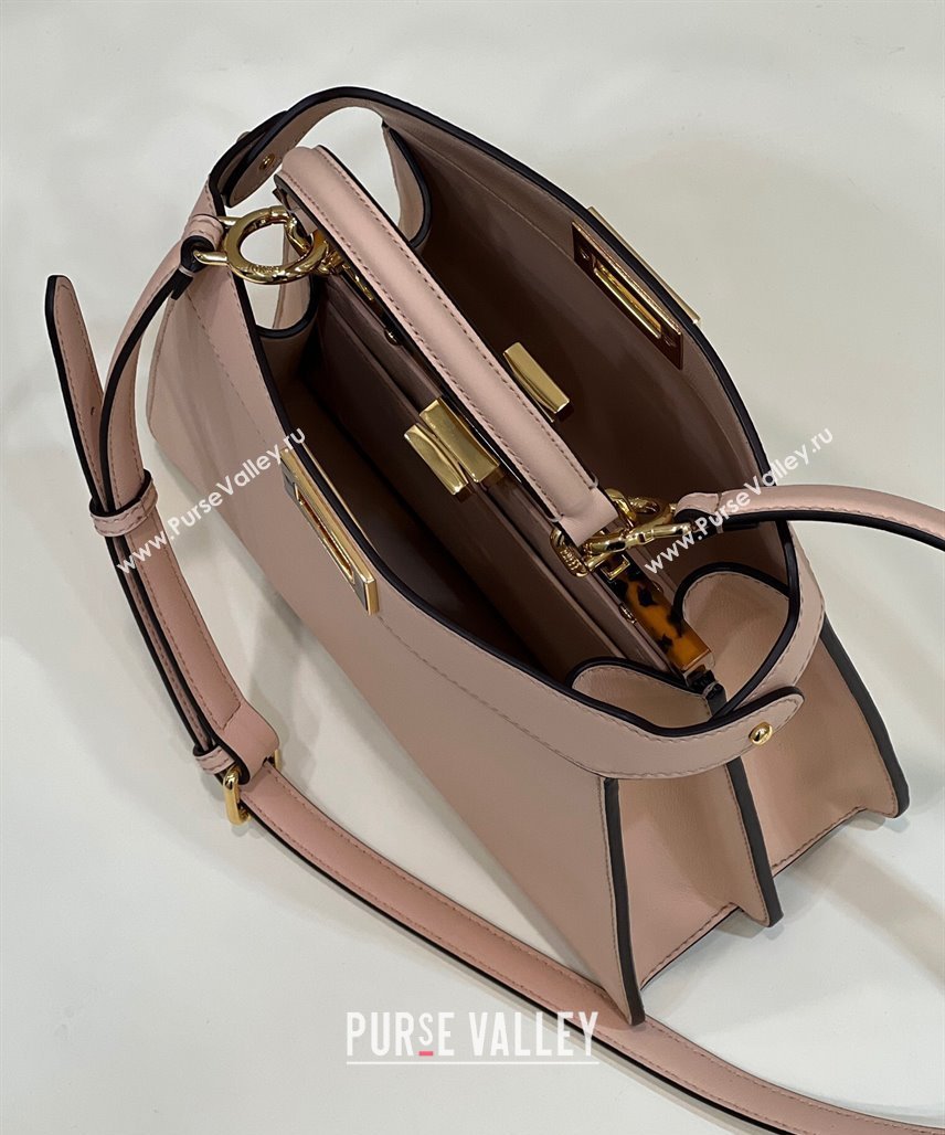 Fendi Peekaboo ISeeU Small Bag in nappa Leather Nude Pink 2024 (chaoliu-24040952)
