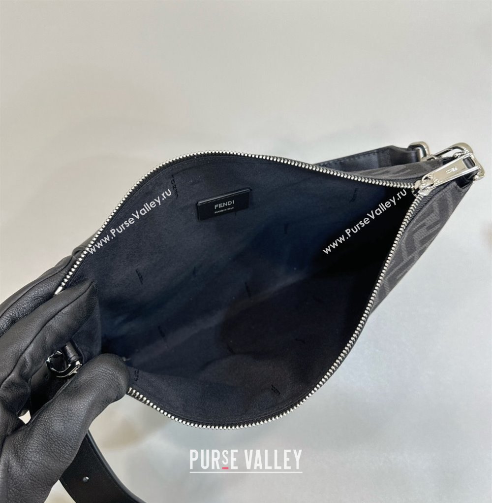 Fendi After crossbody bag Black FF fabric 2024 (chaoliu-24041046)