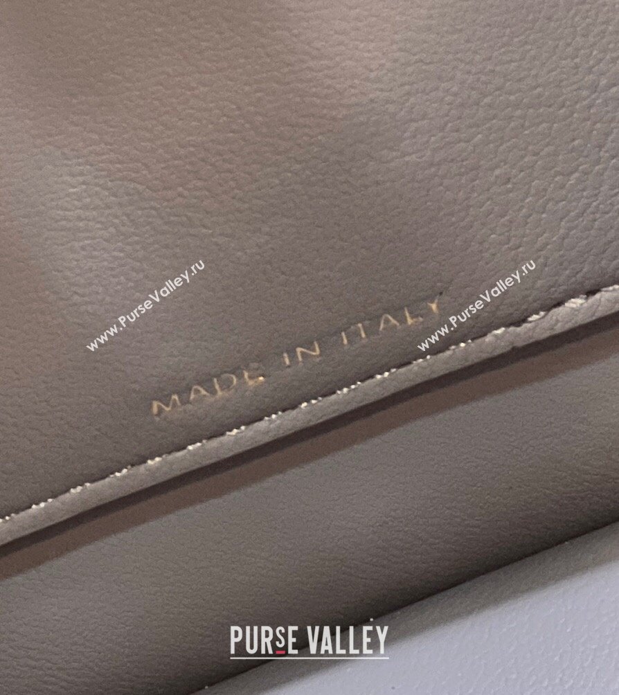 Fendi Peekaboo ISeeU Small Bag in nappa Leather Dove Gray 2024 (chaoliu-24040953)