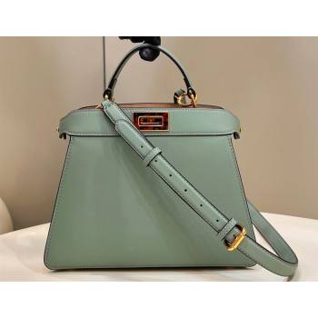 Fendi Peekaboo ISeeU Small Bag in nappa Leather Light Green 2024 (chaoliu-24040954)