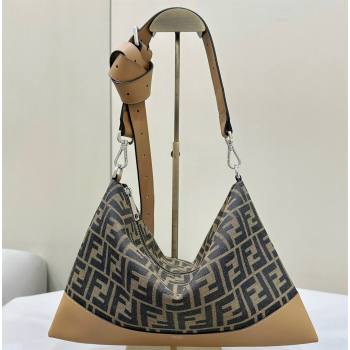 Fendi After crossbody bag Brown FF fabric 2024 (chaoliu-24041047)