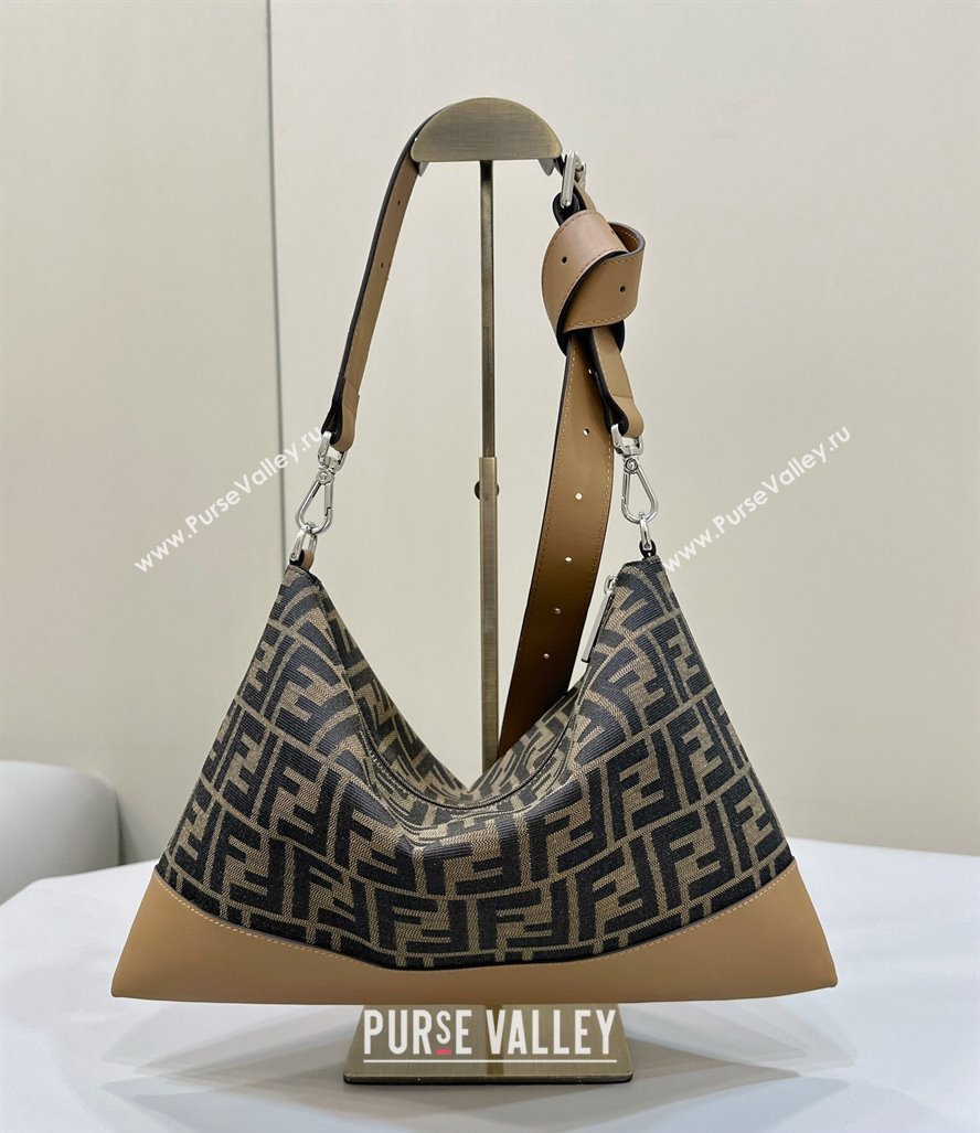 Fendi After crossbody bag Brown FF fabric 2024 (chaoliu-24041047)