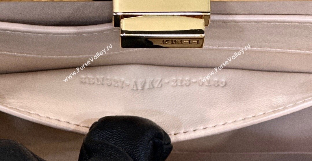 Fendi Peekaboo ISeeU Small Bag in nappa Leather Coffee 2024 (chaoliu-24040956)