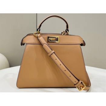 Fendi Peekaboo ISeeU Small Bag in nappa Leather Beige 2024 (chaoliu-24040958)