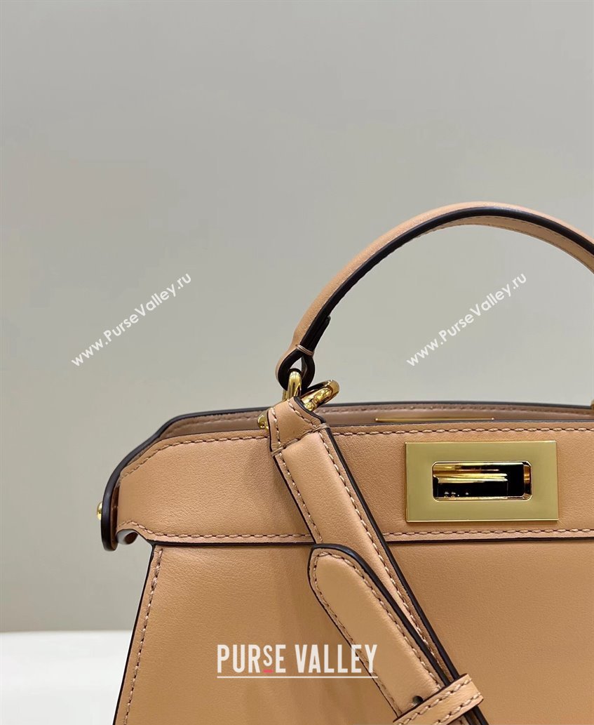 Fendi Peekaboo ISeeU Small Bag in nappa Leather Beige 2024 (chaoliu-24040958)