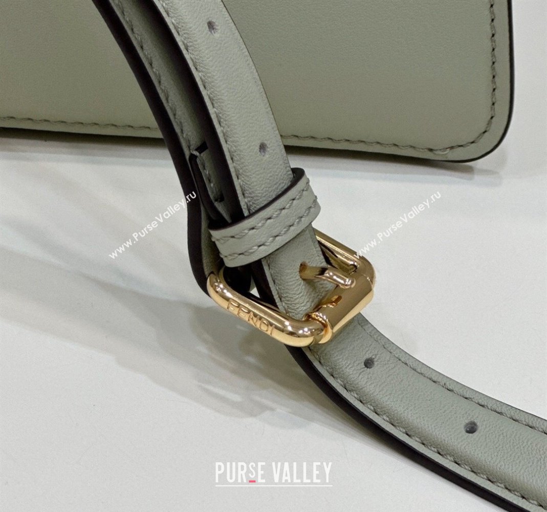 Fendi Peekaboo ISeeU Small Bag in nappa Leather Pale Green 2024 (chaoliu-24040960)
