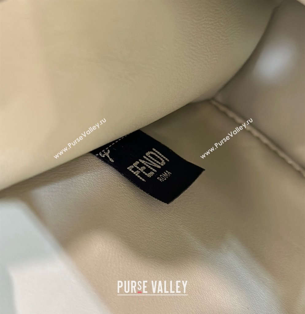 Fendi Peekaboo ISeeU Small Bag in nappa Leather Pale Green 2024 (chaoliu-24040960)