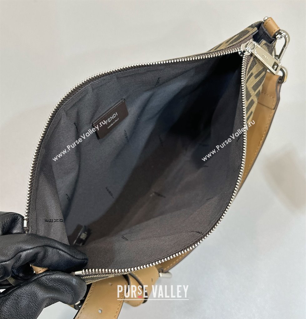 Fendi After crossbody bag Brown FF fabric 2024 (chaoliu-24041047)