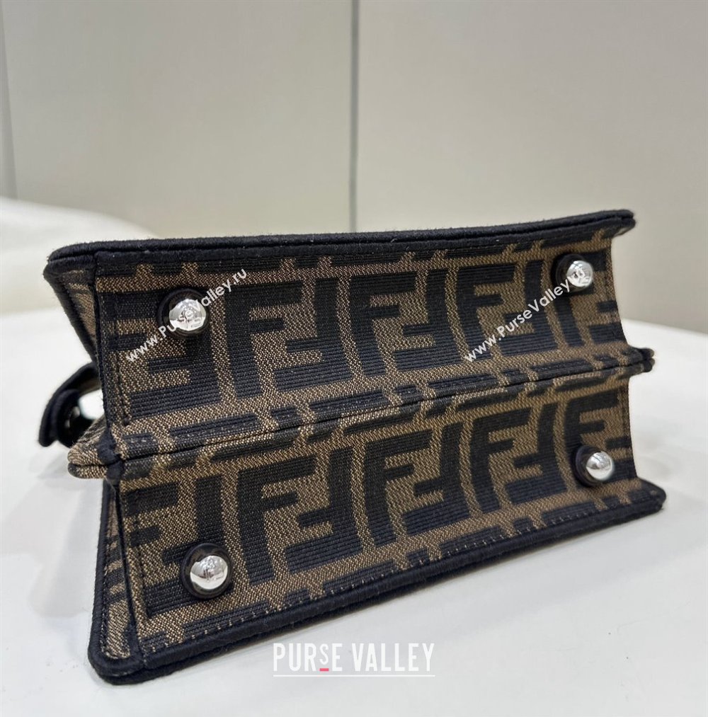 FENDI x FRGMT x POKÉMON Peekaboo ISeeU Petite bag Brown FF fabric 2024 (chaoliu-24041044)