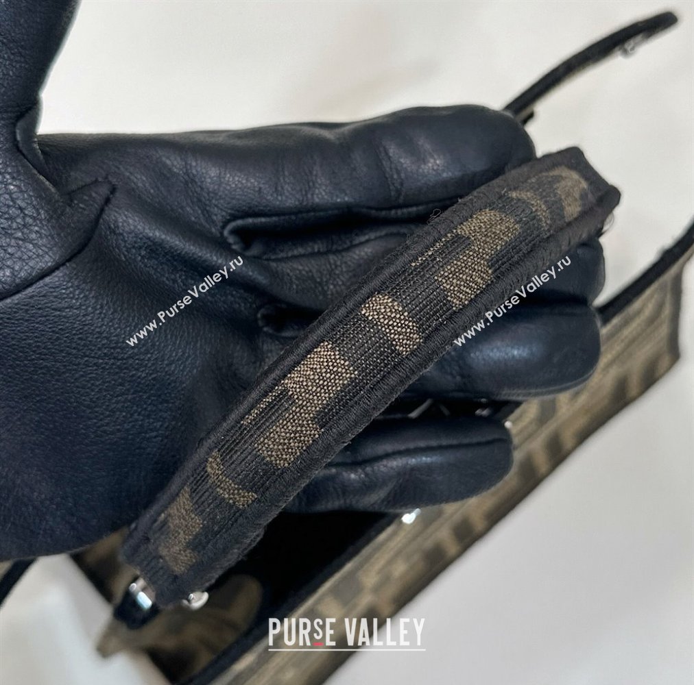 FENDI x FRGMT x POKÉMON Peekaboo ISeeU Petite bag Brown FF fabric 2024 (chaoliu-24041044)