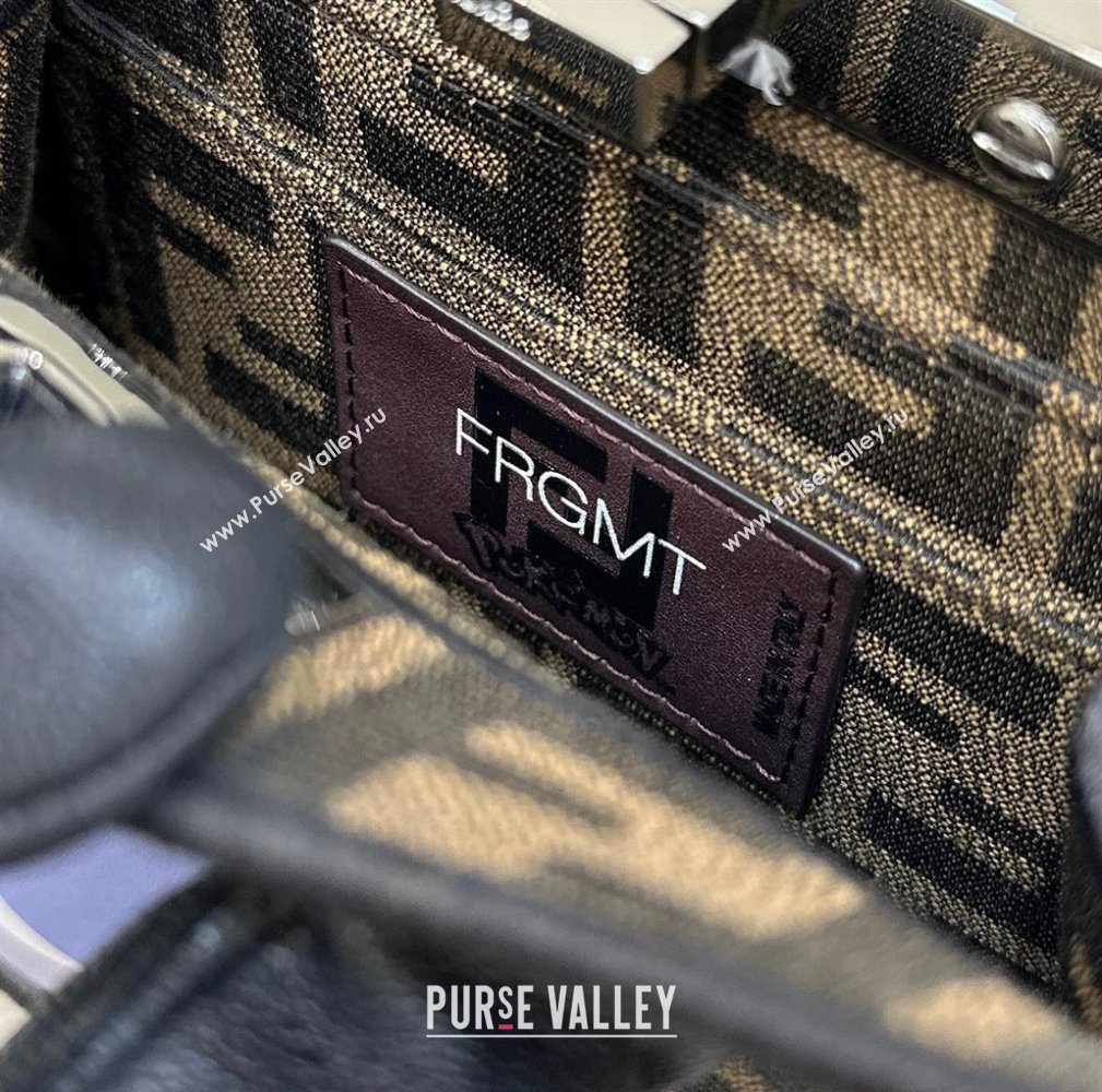 FENDI x FRGMT x POKÉMON Peekaboo ISeeU Petite bag Brown FF fabric 2024 (chaoliu-24041044)