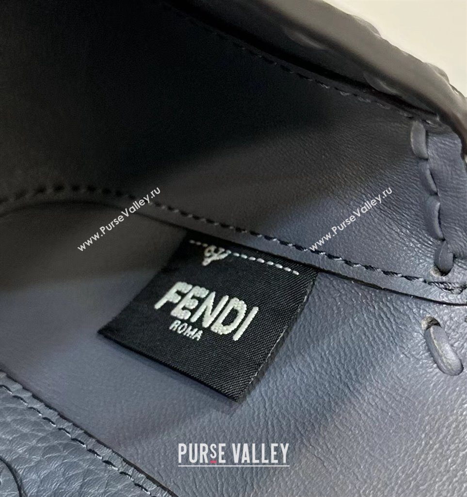 Fendi Mini Baguette Bag Gray Selleria with 309 hand-sewn topstitches 2024 (chaoliu-24040924)