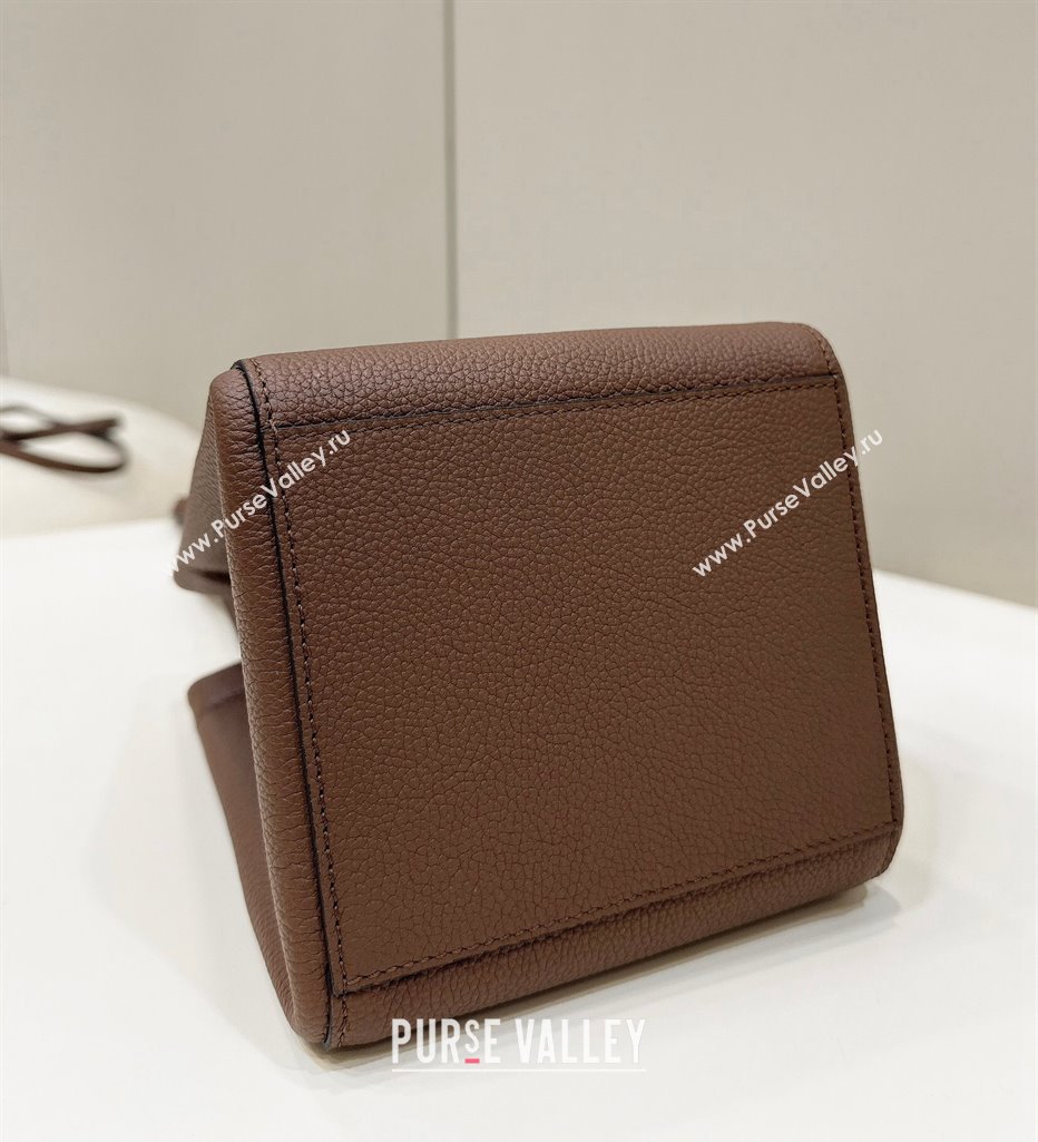 Fendi Origami Mini bag Brown leather that can be transformed 2024 (chaoliu-24040908)