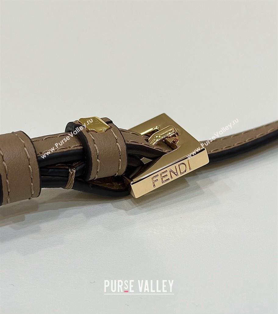 Fendi Continental Wallet With Chain Bag FF fabric Brown 2024 (chaoliu-24041060)