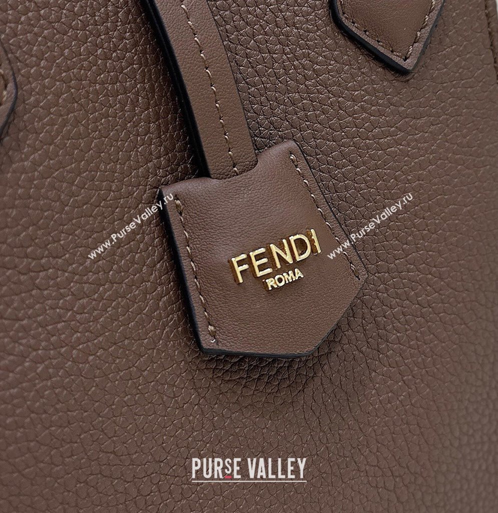 Fendi Origami Mini bag Brown leather that can be transformed 2024 (chaoliu-24040908)