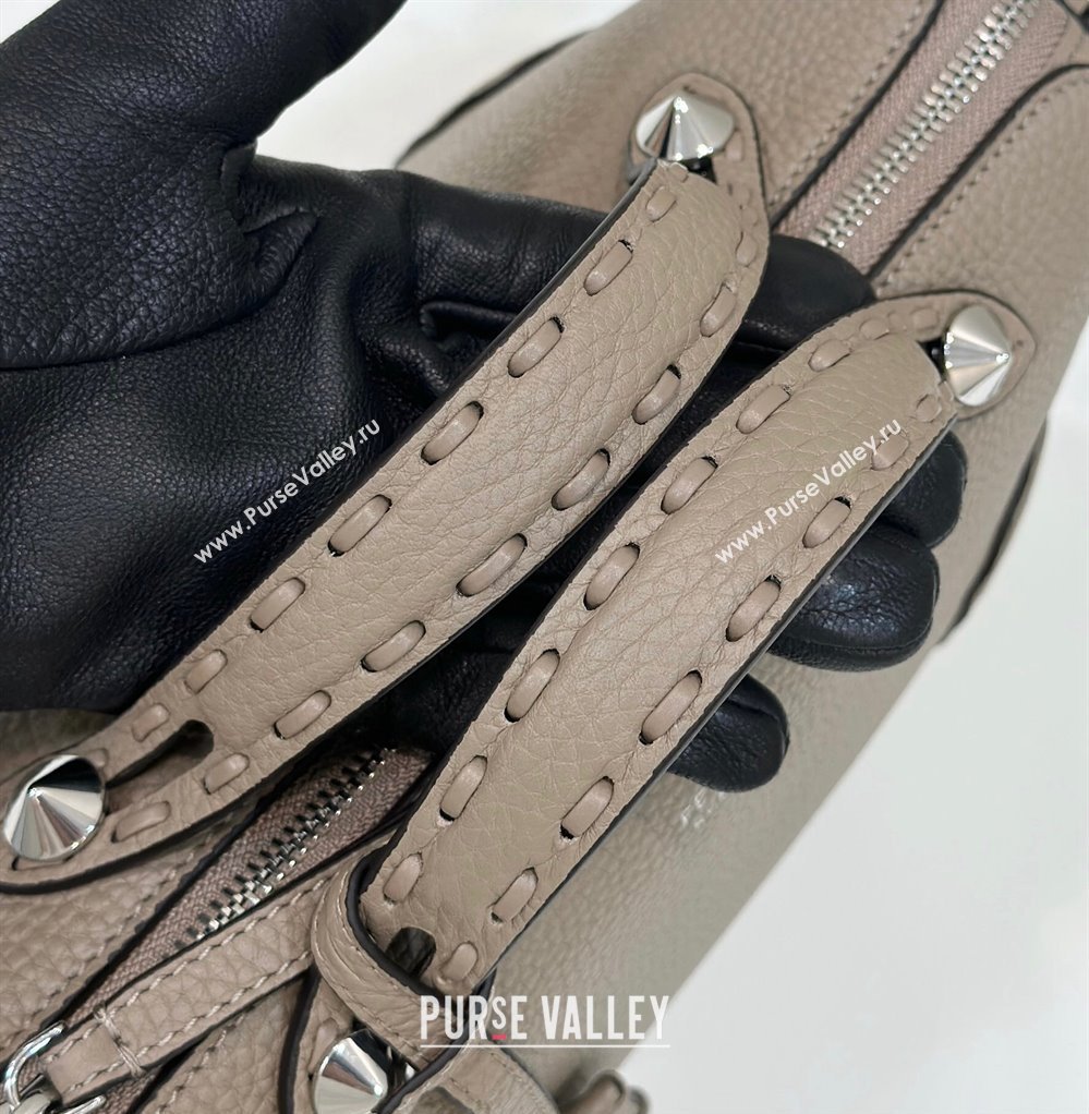 Fendi By The Way Medium Bag Dove gray Selleria with hand-sewn topstitches 2024 (chaoliu-24041055)