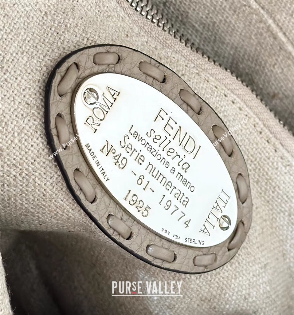 Fendi By The Way Medium Bag Dove gray Selleria with hand-sewn topstitches 2024 (chaoliu-24041055)