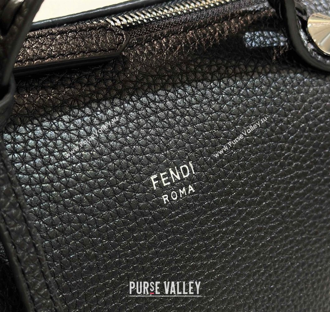 Fendi By The Way Medium Bag Black Selleria with hand-sewn topstitches 2024 (chaoliu-24041056)