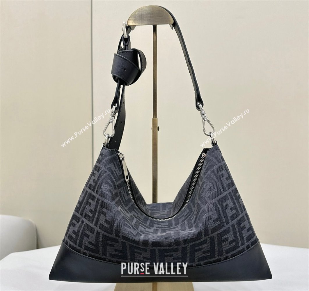 Fendi After crossbody bag Black FF fabric 2024 (chaoliu-24041046)