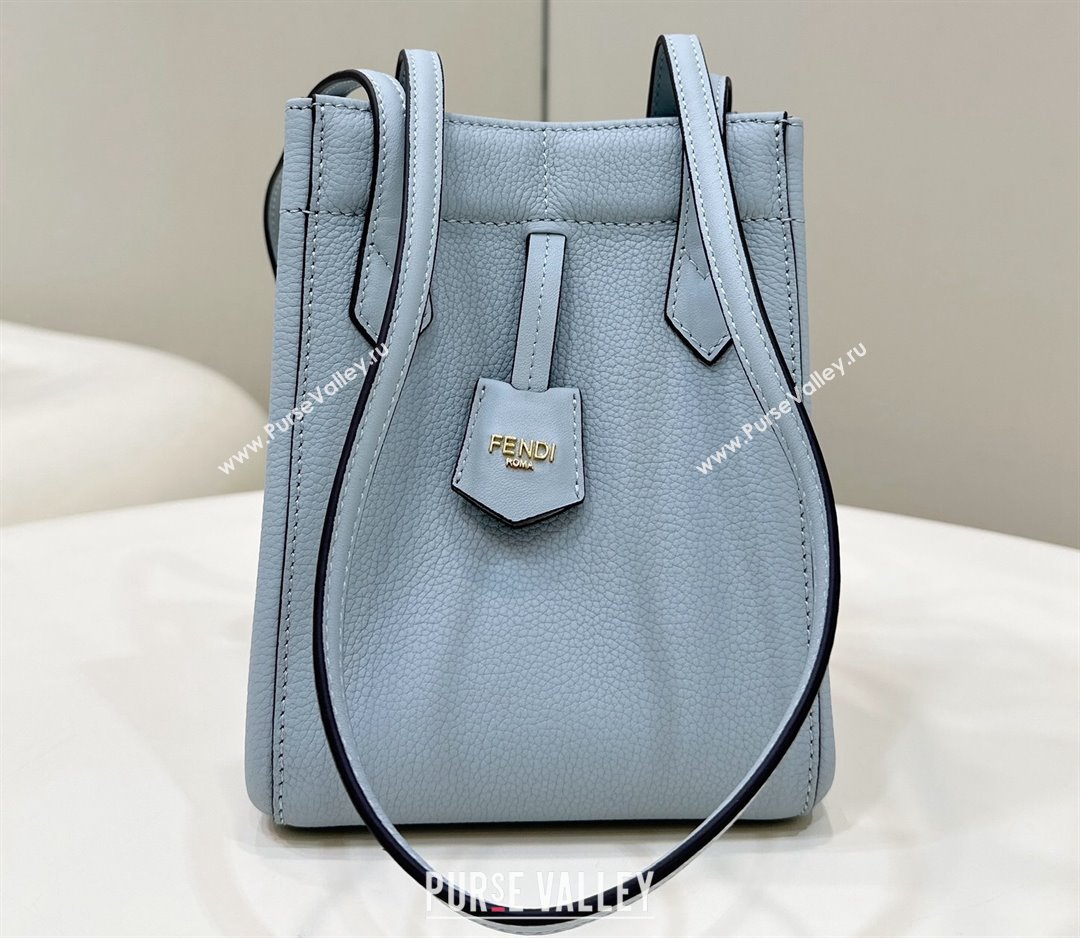 Fendi Origami Mini bag Light Blue leather that can be transformed 2024 (chaoliu-24040907)