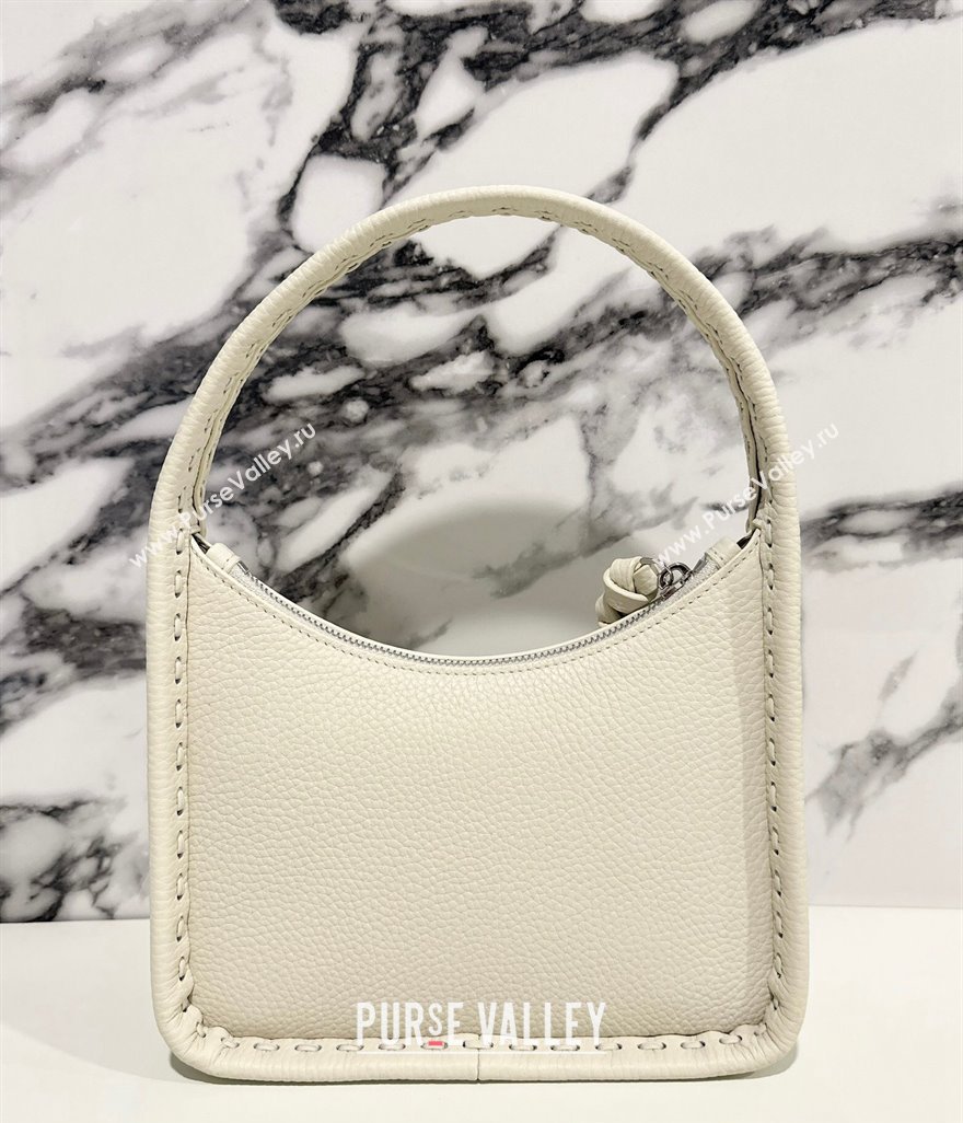 Fendi Mini Fendessence bag White Selleria with 264 hand-sewn topstitches 2024 (chaoliu-24041050)