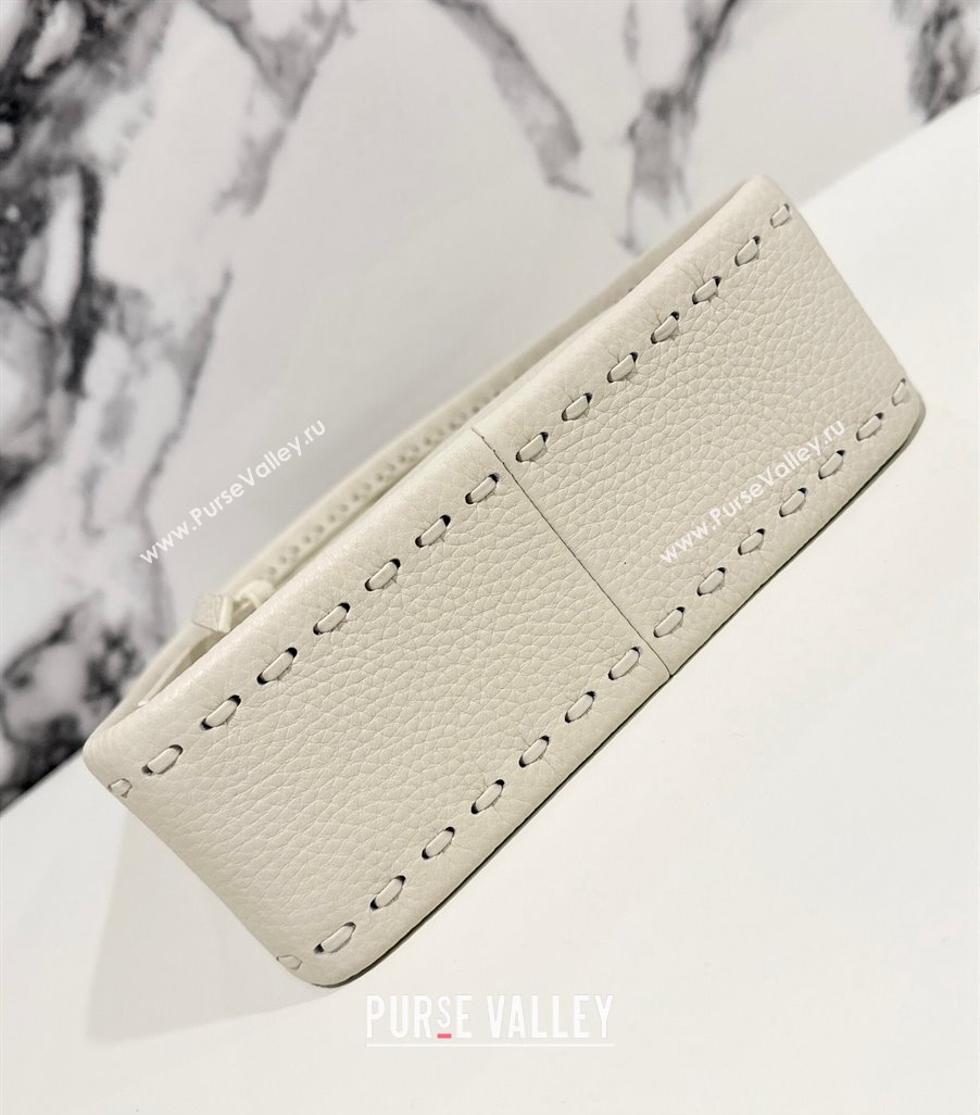 Fendi Mini Fendessence bag White Selleria with 264 hand-sewn topstitches 2024 (chaoliu-24041050)