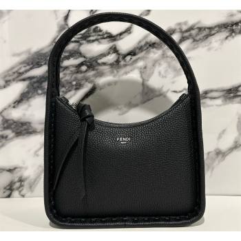 Fendi Mini Fendessence bag Black Selleria with 264 hand-sewn topstitches 2024 (chaoliu-24041049)