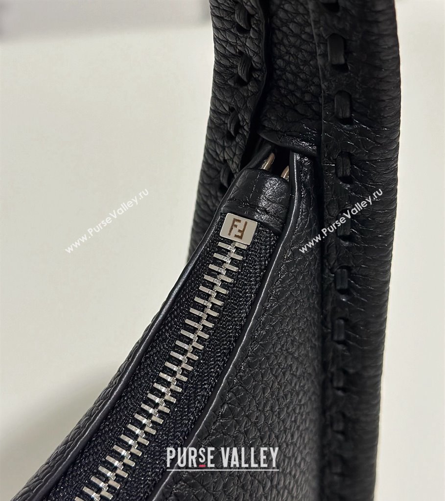 Fendi Mini Fendessence bag Black Selleria with 264 hand-sewn topstitches 2024 (chaoliu-24041049)