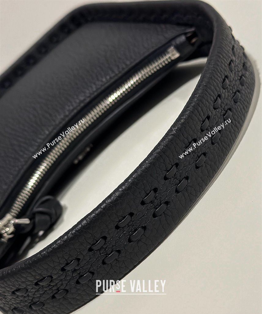 Fendi Mini Fendessence bag Black Selleria with 264 hand-sewn topstitches 2024 (chaoliu-24041049)