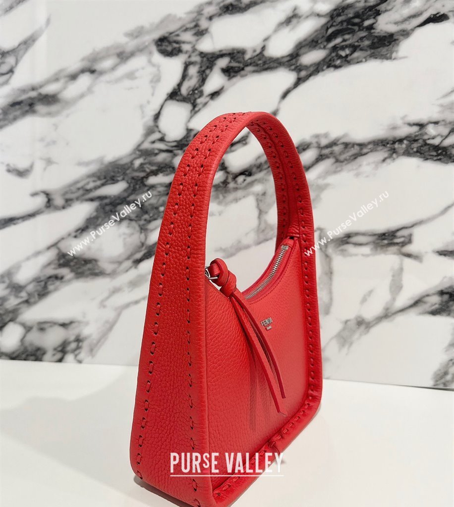 Fendi Mini Fendessence bag Red Selleria with 264 hand-sewn topstitches 2024 (chaoliu-24041051)